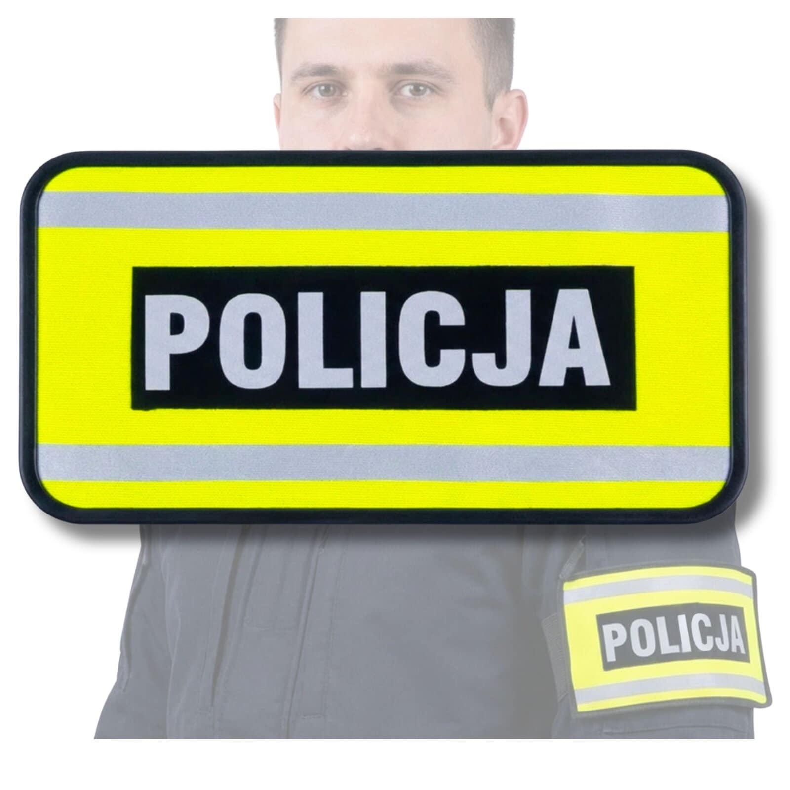 Opaska szybkiego rozpoznania elastyczna Policja - obrazek 6