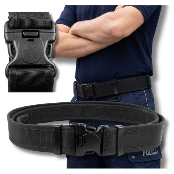 Pas Taktyczny Oporządzeniowy Policja Czarny