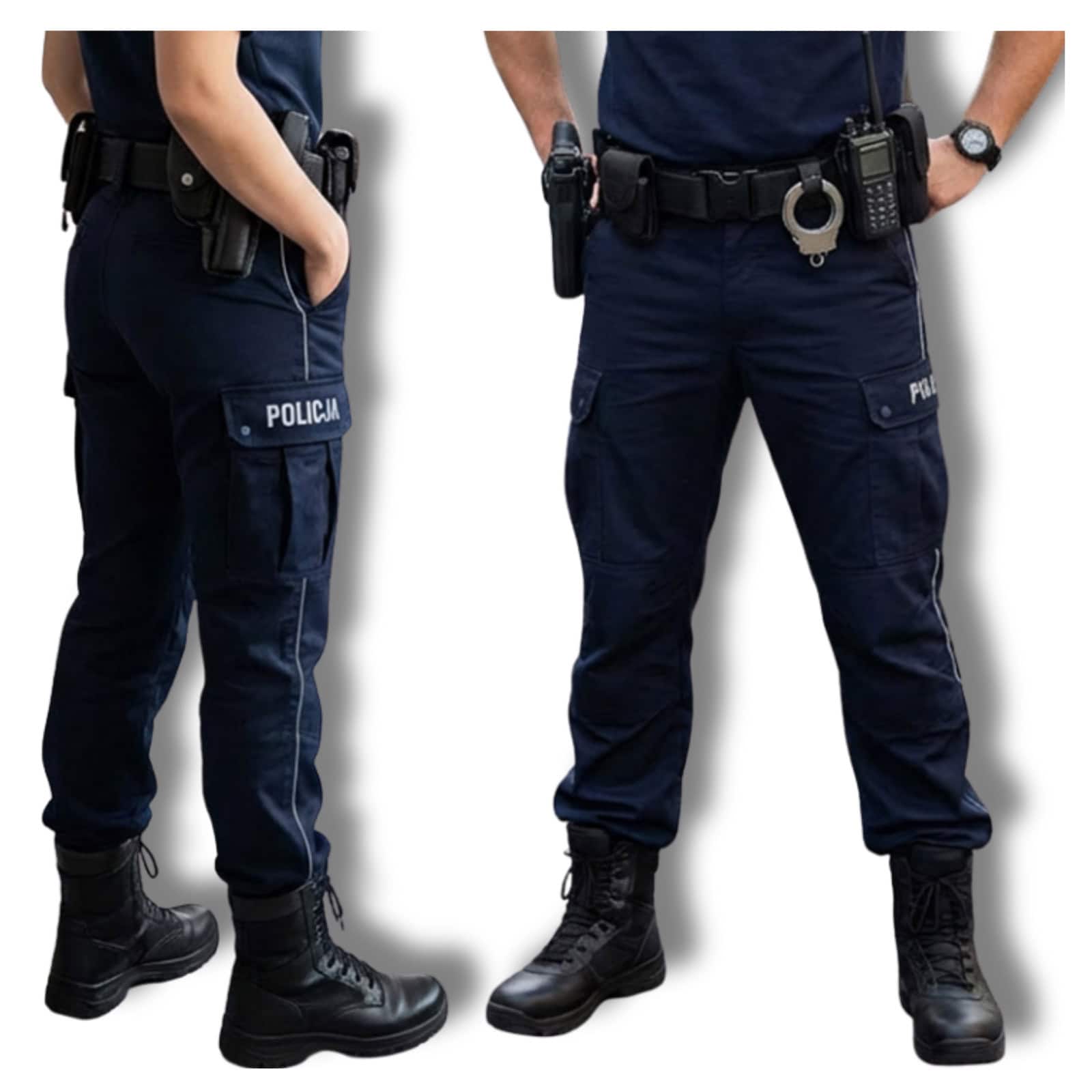 Spodnie służbowe do trzewików policyjne granatowe - obrazek 11