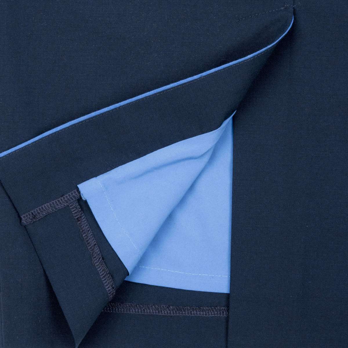 Granatowa sukienka damska midi - obrazek 8