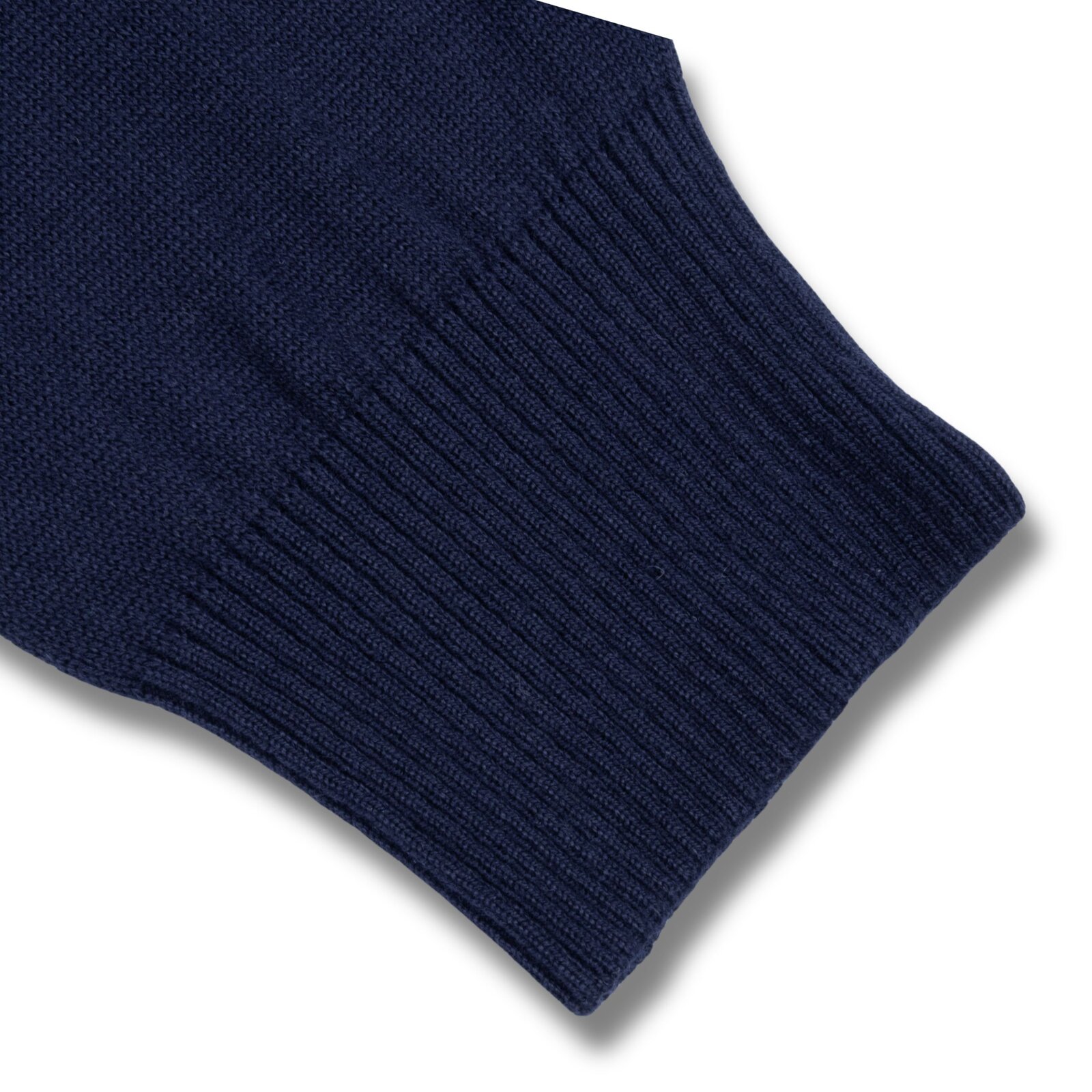 Granatowy Sweter Męski V-neck w Serek Qubus - obrazek 4