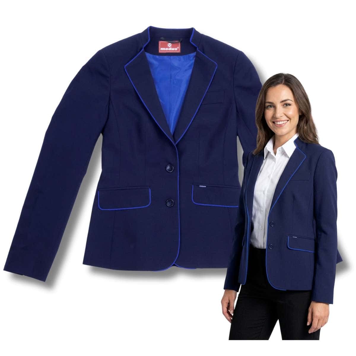 Granatowy Żakiet Damski Vika