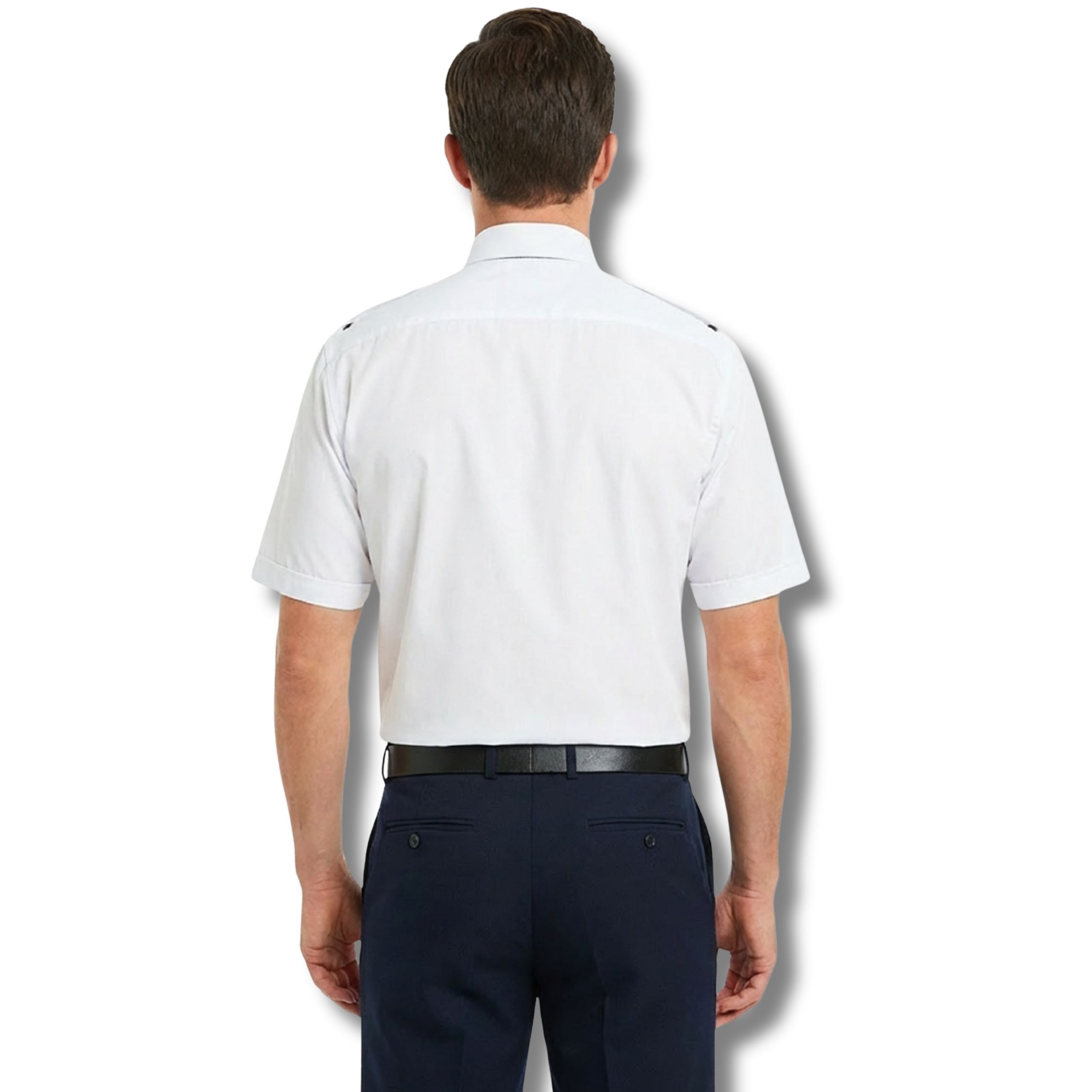 Koszula strażacka PSP wyjściowa krótki rękaw biała - obrazek 3