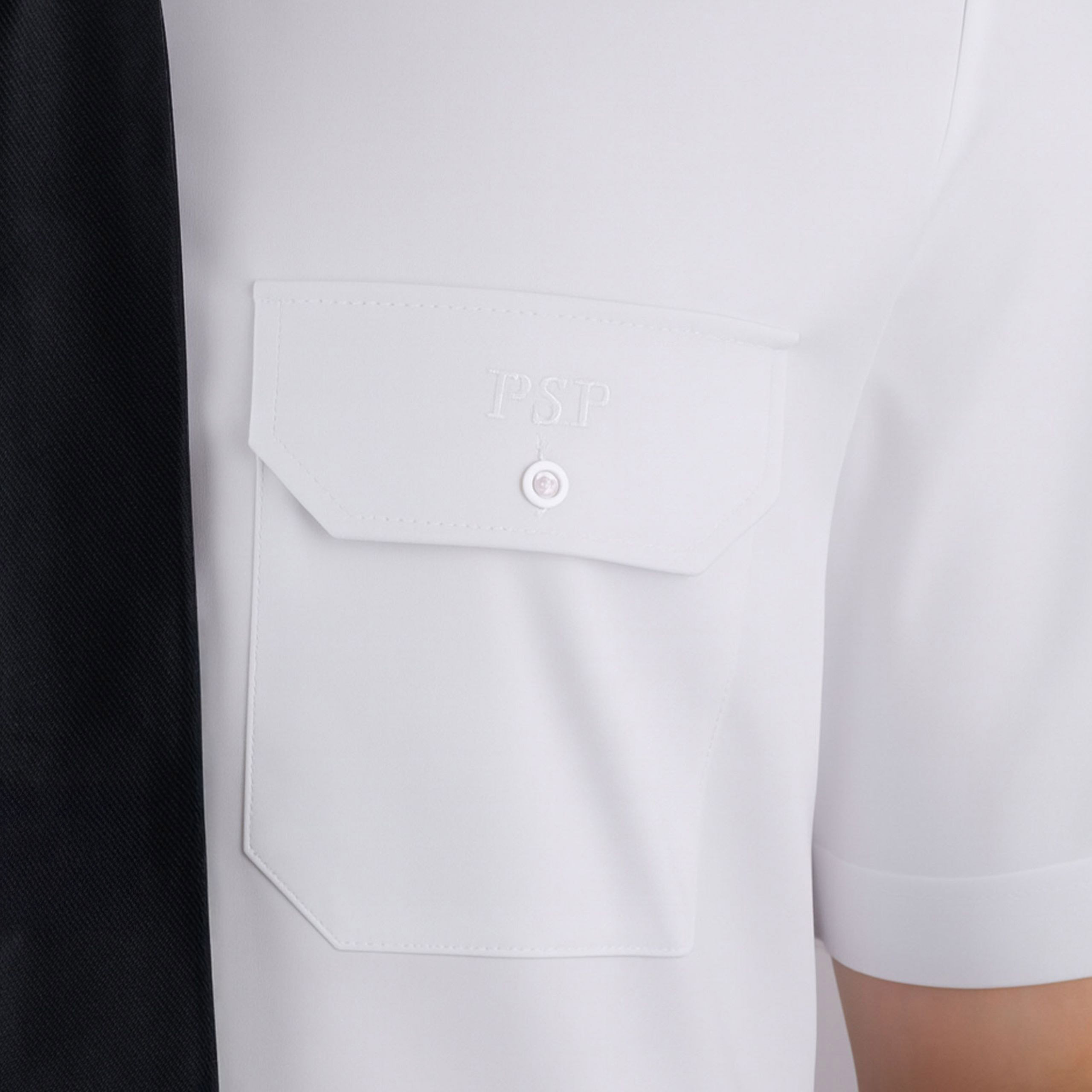 Koszula strażacka PSP wyjściowa krótki rękaw biała - obrazek 5