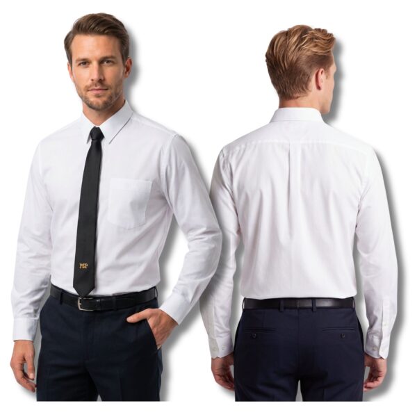 Koszula strażacka PSP wyjściowa długi rękaw biała