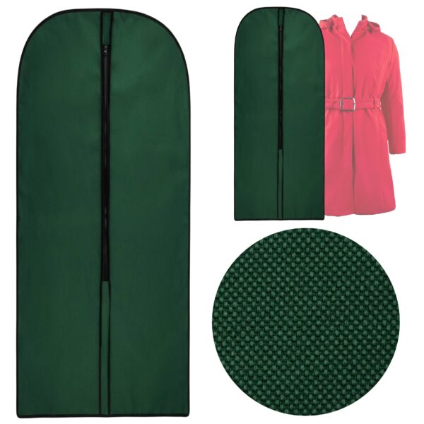 Pokrowiec na ubrania mundur garnitur ciemnozielony długi