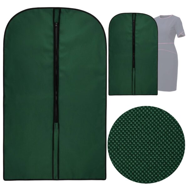 Pokrowiec na ubrania mundur garnitur ciemnozielony krótki