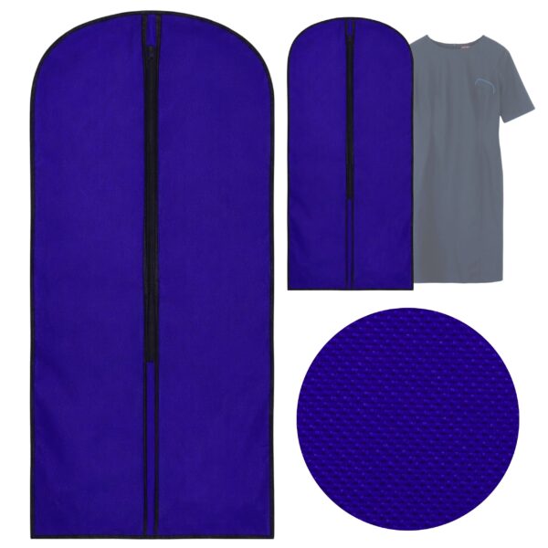Pokrowiec na ubrania mundur garnitur niebieski długi