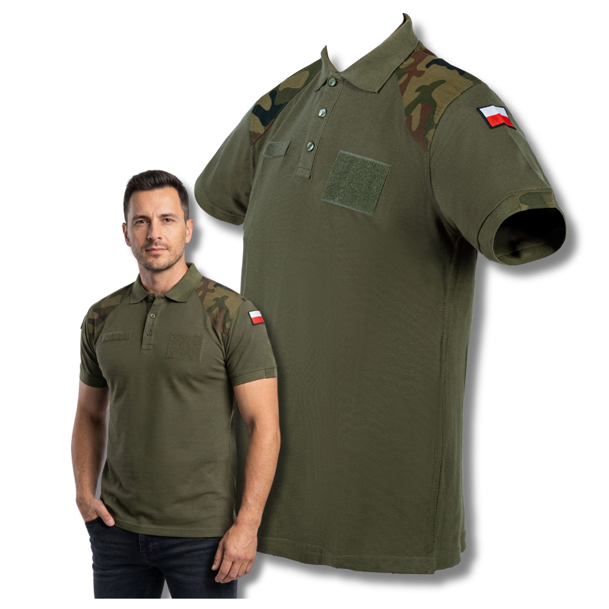 Zestaw 3 Koszulek Polo Khaki 3 pak WP - obrazek 3