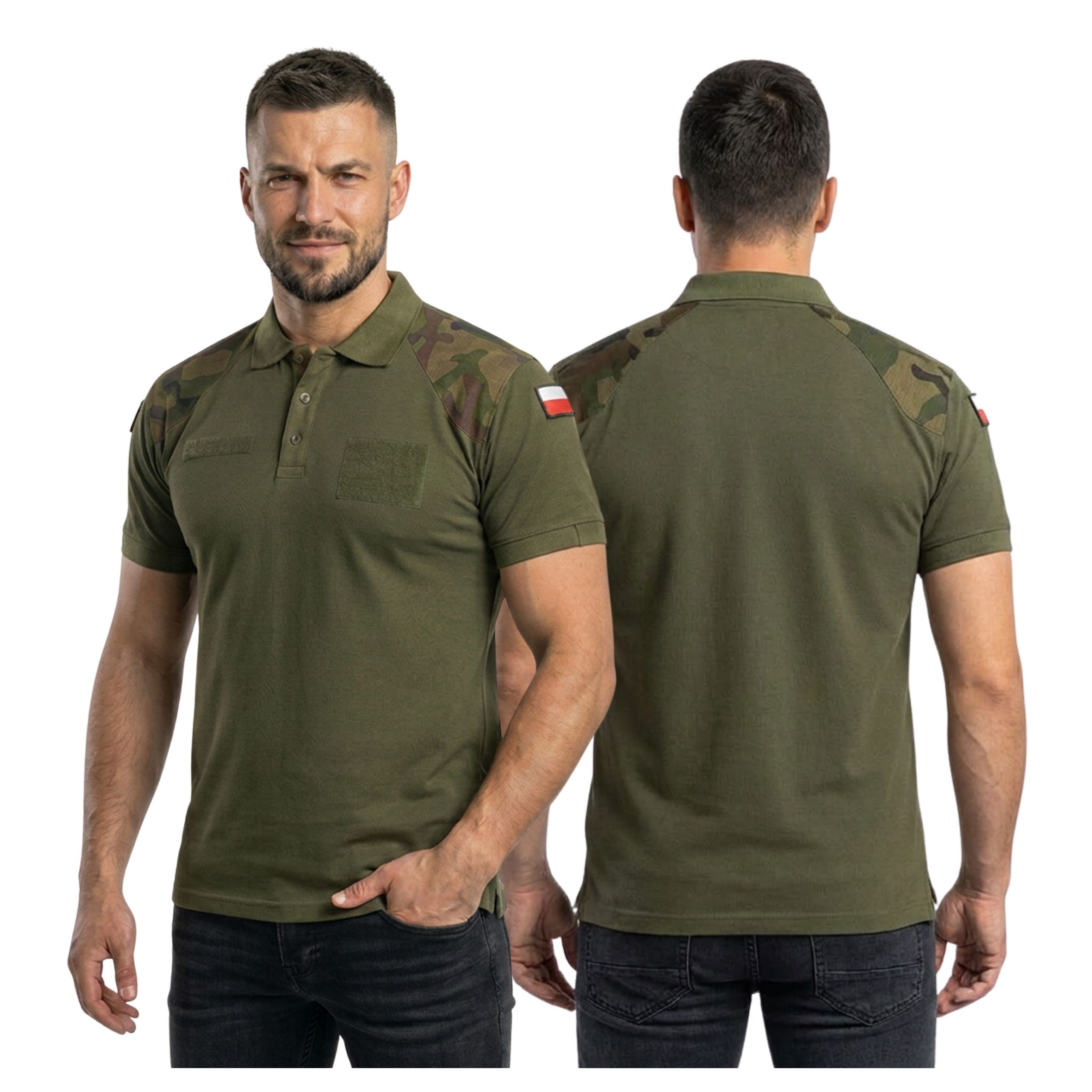 Zestaw 3 Koszulek Polo Khaki 3 pak WP - obrazek 2
