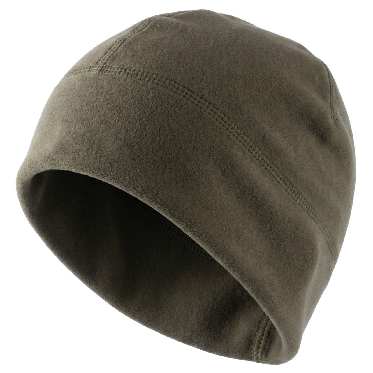 Czapka zimowa 420 khaki dwuwarstwowa wełna akryl mikropolar - obrazek 3