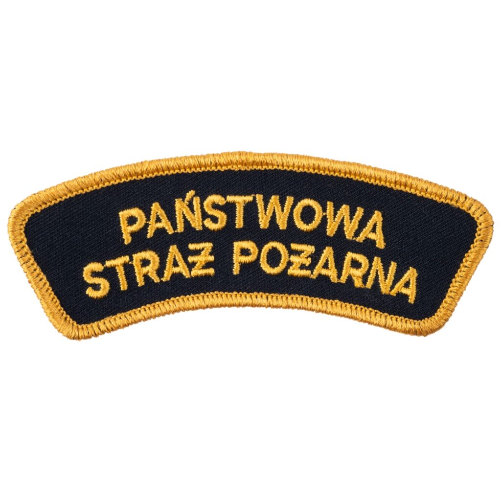 Naszywka emblemat naramienny Państwowa Straż Pożarna łuczek PSP