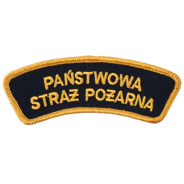 Naszywka emblemat naramienny Państwowa Straż Pożarna łuczek PSP