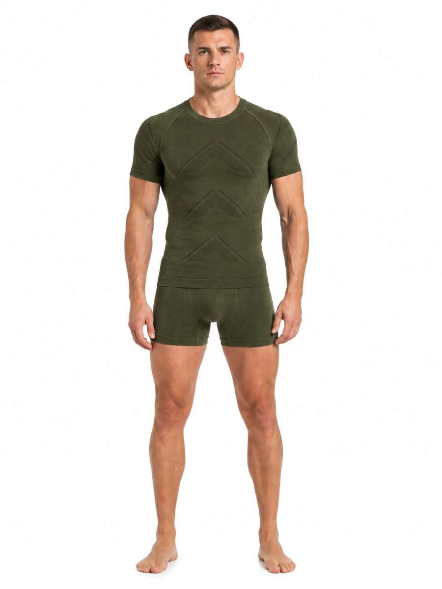 Bielizna termoaktywna męska 518 letnia khaki - obrazek 9