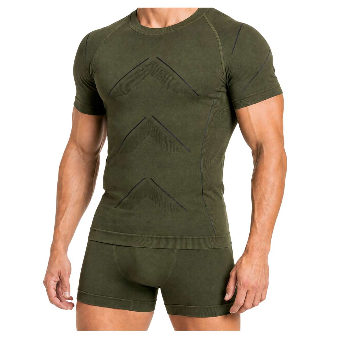 Bielizna termoaktywna męska 518 letnia khaki - obrazek 11